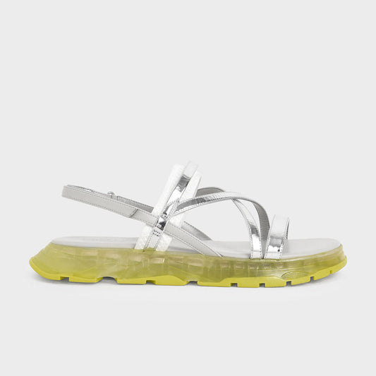 Grosgrain Strappy Flatform Sandals