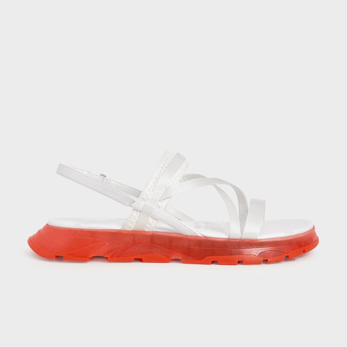 Grosgrain Strappy Flatform Sandals