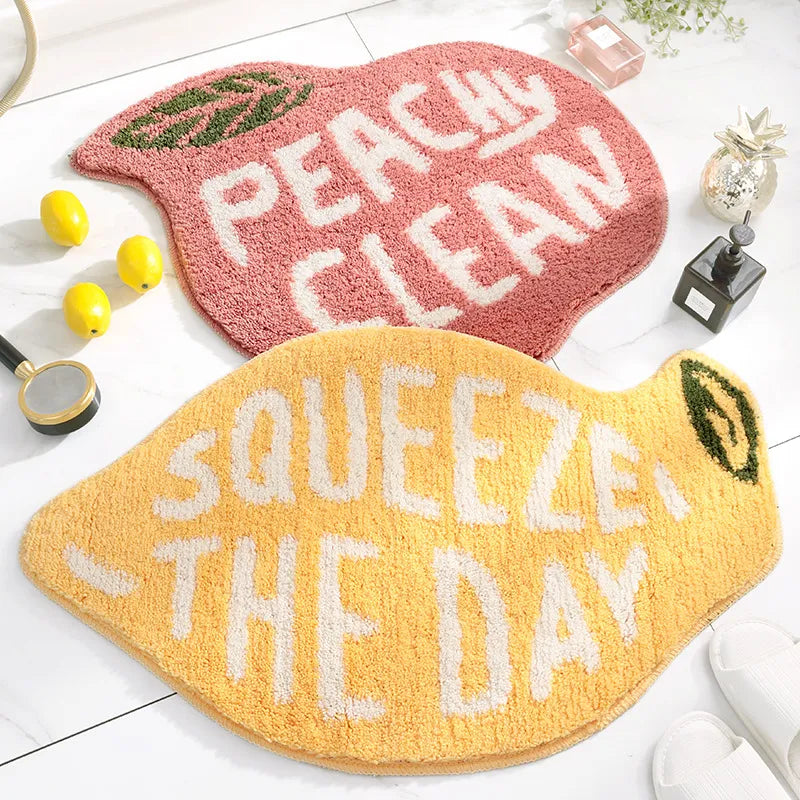 Flocking Fruit Peach Lemon Shape Home Entrance
