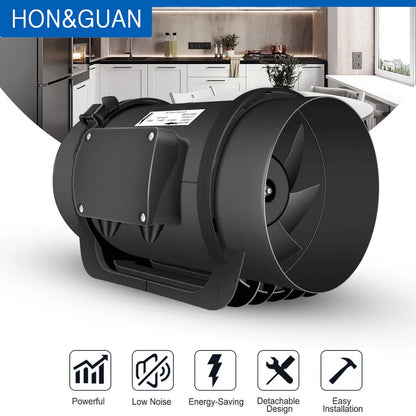 Hon&Guan 8 Inch Inline Duct Fan