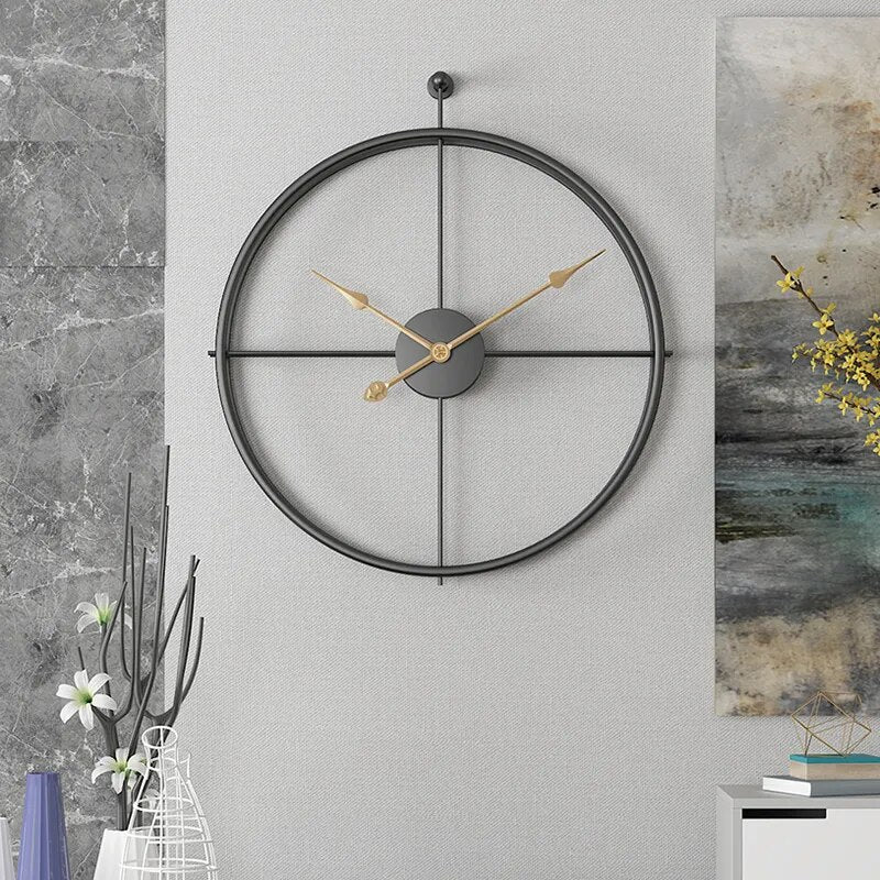 Nordic Luxury Large Wall Clock Modern Design