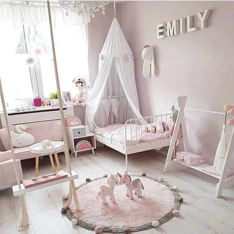 Cotton Round Rug Nordic Soft Fluffy Floor