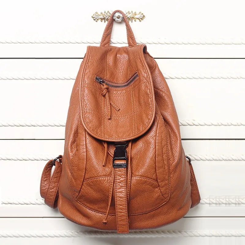 Luxury Famous Brand Designer Washed Leather