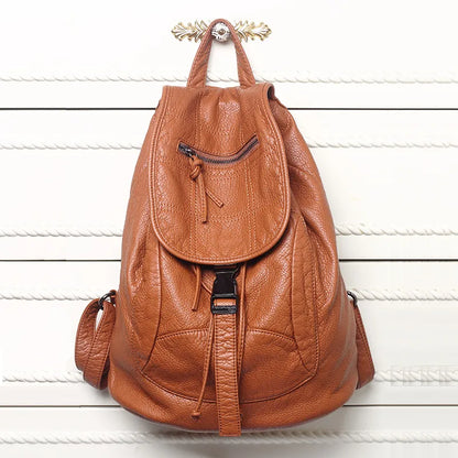 Luxury Famous Brand Designer Washed Leather