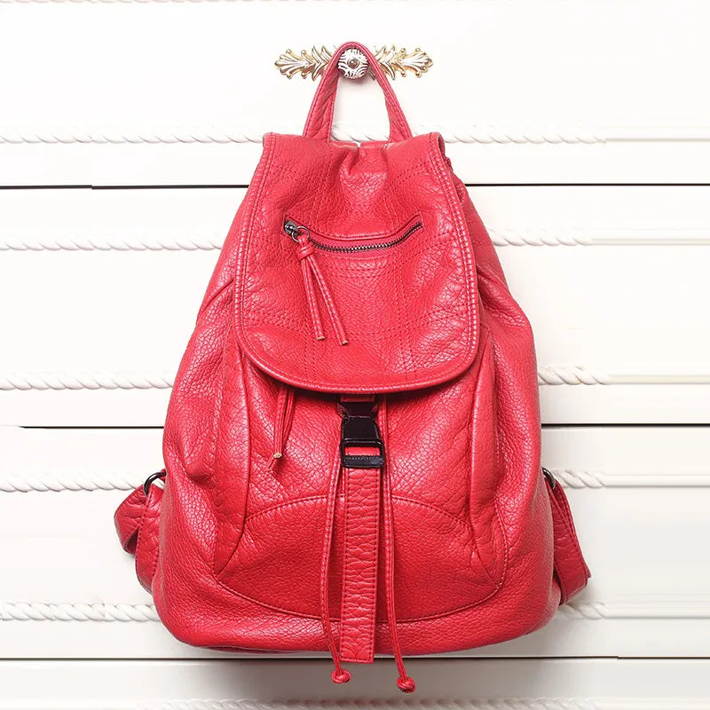 Luxury Famous Brand Designer Washed Leather