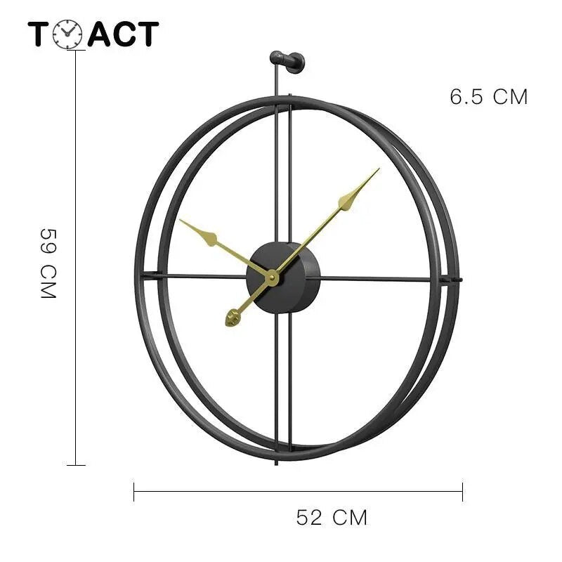 Nordic Luxury Large Wall Clock Modern Design