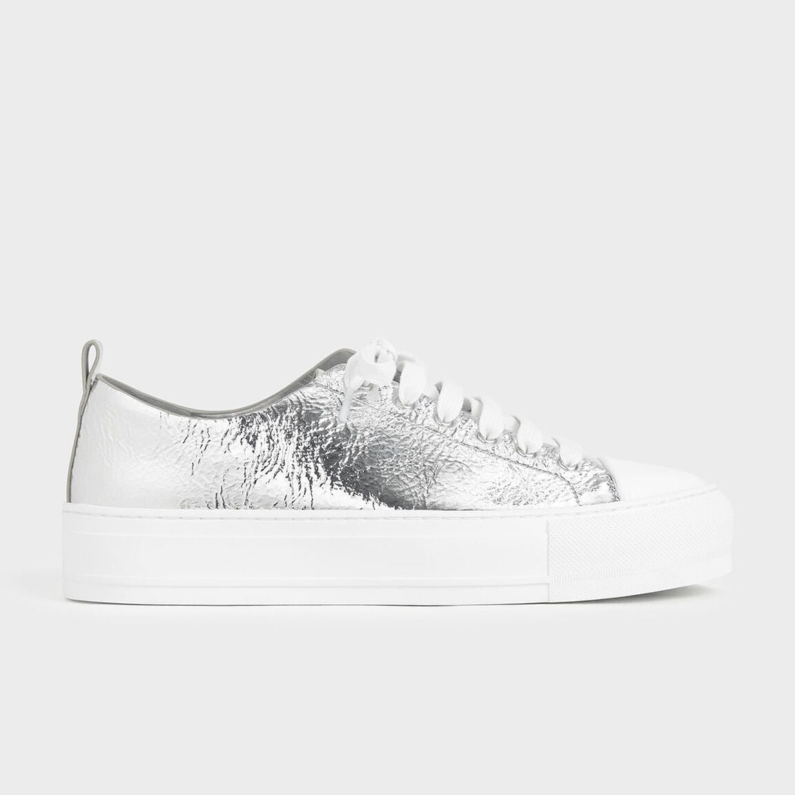 Metallic Platform Sneakers