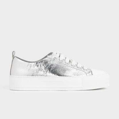 Metallic Platform Sneakers
