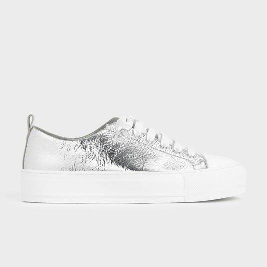 Metallic Platform Sneakers