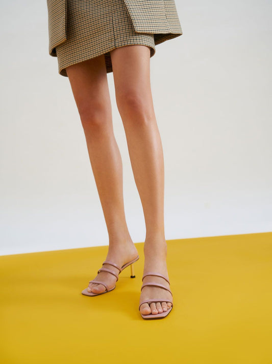 Strappy Heeled Mules